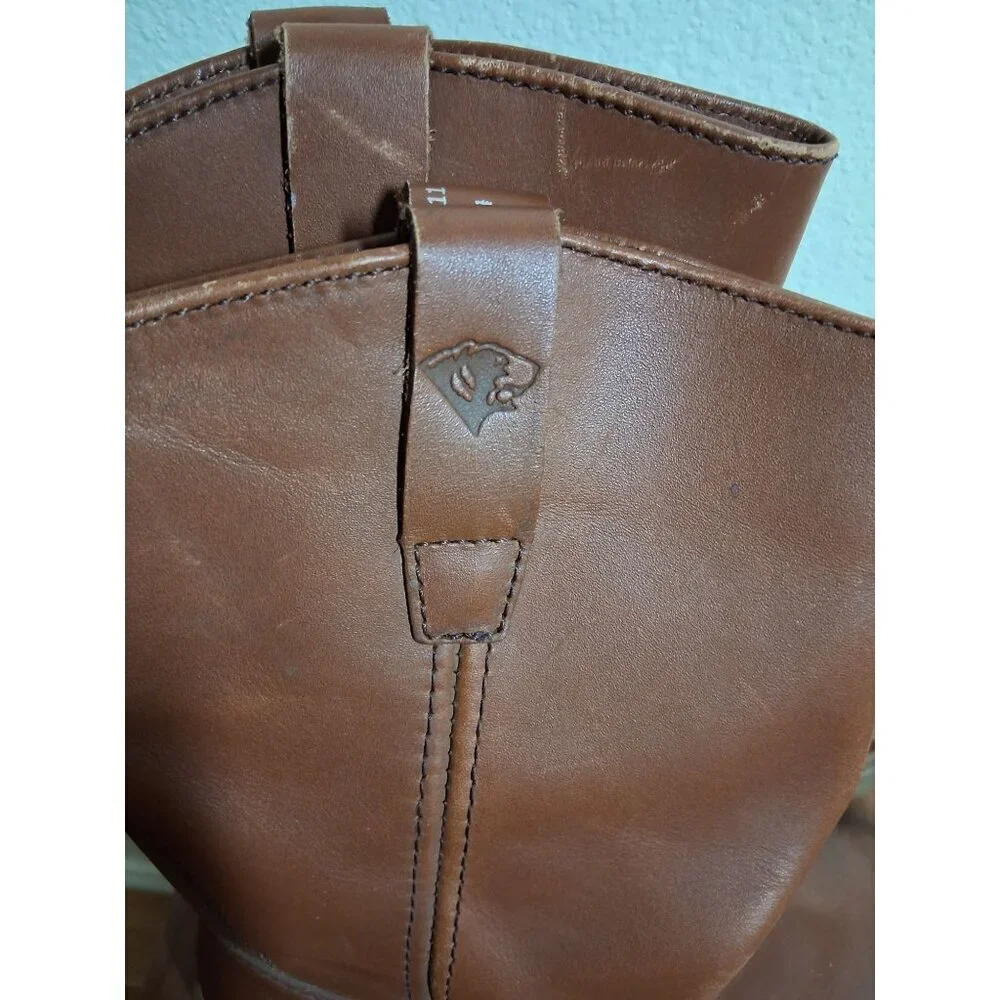 Herman Survivors Leather Boots Seminole Work Western Cowboy Brown Men's Size 8